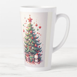 Caneca De Café Latte Christmas, New Year, Santa Claus