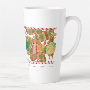 Caneca De Café Latte CHRISTMAS REINDEER Tall Latte