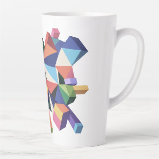 Caneca De Café Latte Chromatic Fragment Field