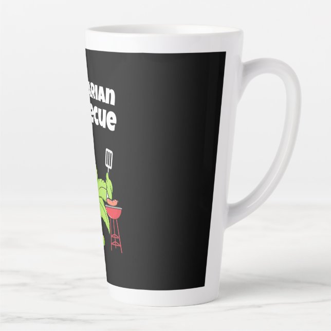 Caneca De Café Latte Churrasco Vegetariano (Direita)