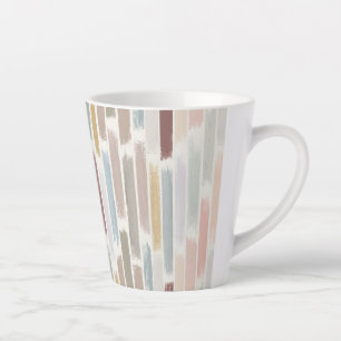 Caneca De Café Latte Chuva de cores