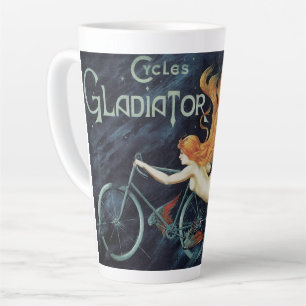 Caneca De Café Latte Ciclos Gladiador, Arte Nova Vitoriana Vitoriana