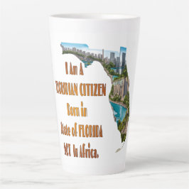 Caneca De Café Latte Cidadão Floridiano