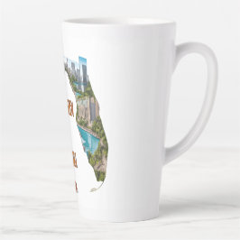 Caneca De Café Latte Cidadão Floridiano