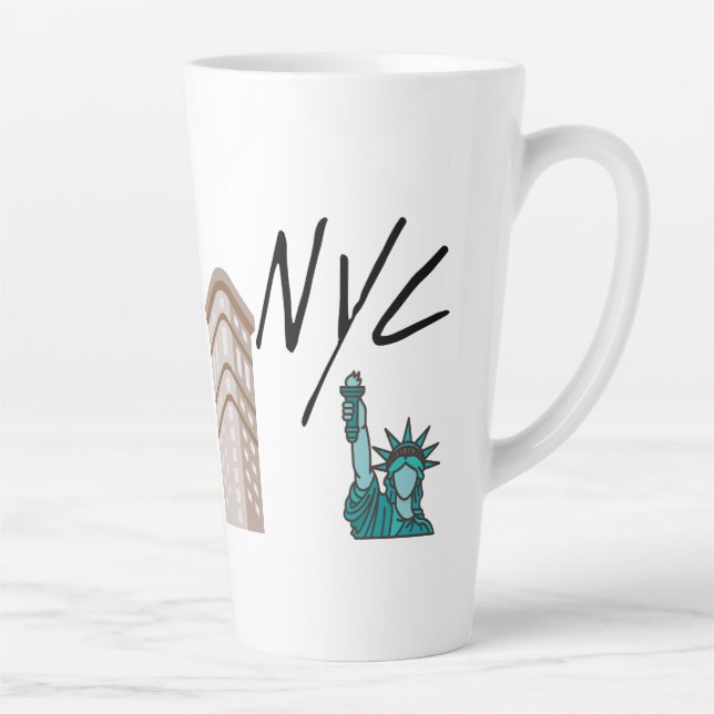 CANECA DE CAFÉ LATTE CIDADE DE NOVA YORK NYC (Direita)