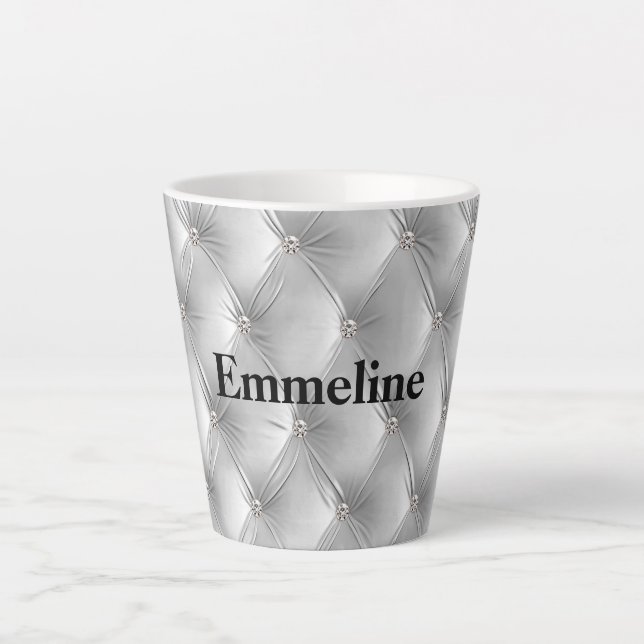 Caneca De Café Latte Cinza mole quente Velvet (Frente)