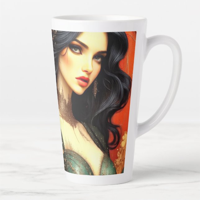 Caneca De Café Latte Cinzas à Beleza (Direita)