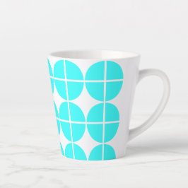 Caneca De Café Latte Círculos em Quatro