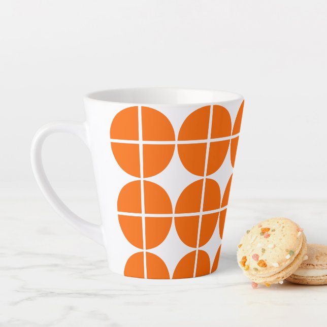 Caneca De Café Latte Círculos em Quatro (In Situ)