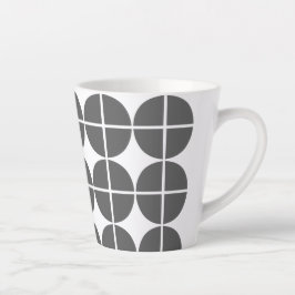 Caneca De Café Latte Círculos em Quatro