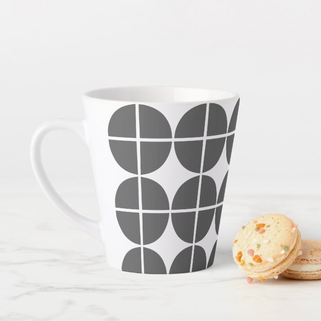 Caneca De Café Latte Círculos em Quatro (In Situ)