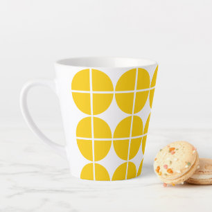 Caneca De Café Latte Círculos em Quatro