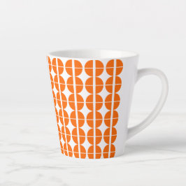 Caneca De Café Latte Círculos Quádruplos