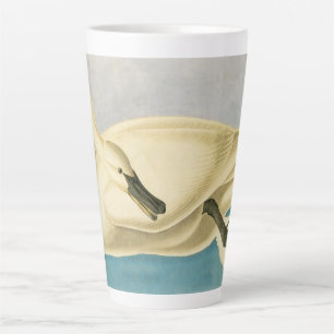 Caneca De Café Latte Cisne Trombeteiro por John James Audubon, Ave Vint