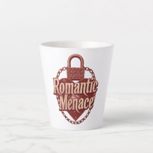 Caneca De Café Latte Citação de Amor Sombrio com Correntes e Coração