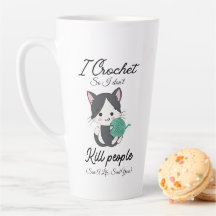 Citação Divertida de Crochê Design para Amantes de