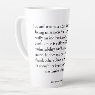 Caneca De Café Latte Citação Empoderadora