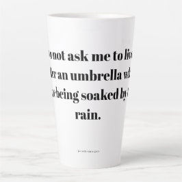 Caneca De Café Latte Citação empoderadora