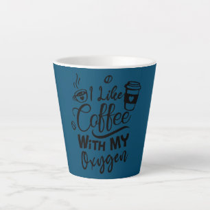 Caneca De Café Latte Citação engraçada de amante de café Legal Amante d