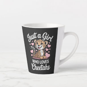 Caneca De Café Latte Citação engraçada do guepardo 