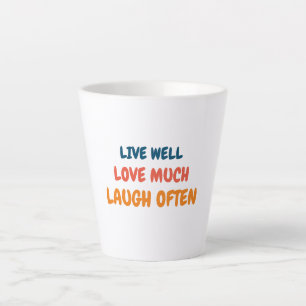 Caneca De Café Latte citação engraçada e positiva que inspira o amor na
