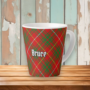 Caneca De Café Latte Clan Bruce Tartan