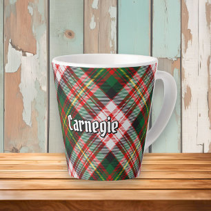 Caneca De Café Latte Clan Carnegie Dress Tartan