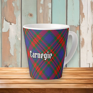 Caneca De Café Latte Clan Carnegie Tartan