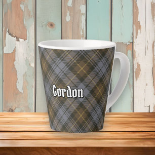 Caneca De Café Latte Clan Gordon Weathered Tartan Latte Mug