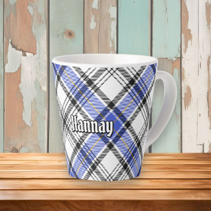 Caneca De Café Latte Clan Hannay Tartan