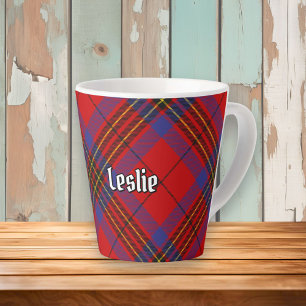 Caneca De Café Latte Clan Leslie Red Tartan