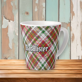 Caneca De Café Latte Clan MacAlister Vestir Tartan Latte Mug