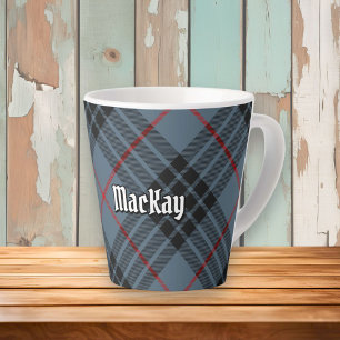 Caneca De Café Latte Clan MacKay Blue Tartan