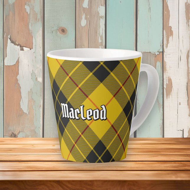 Caneca De Café Latte Clan Macleod de Lewis Tartan (Criador carregado)