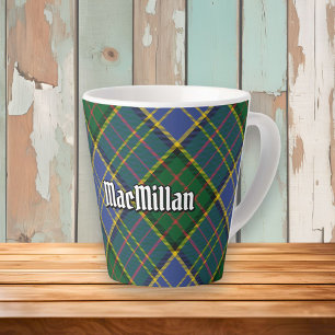 Caneca De Café Latte Clan MacMillan caçando Tartan