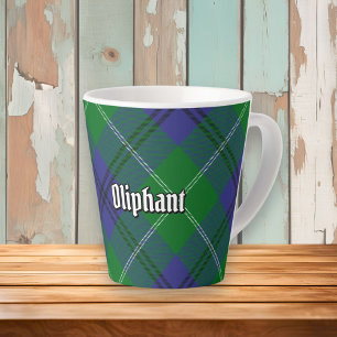 Caneca De Café Latte Clan Oliphant Tartan Latte Mug