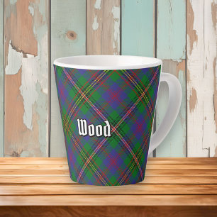 Caneca De Café Latte Clan Wood Tartan