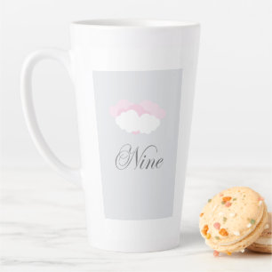Caneca De Café Latte Cloud Nine - Design Inspirado no Céu Sonhador