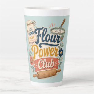Caneca De Café Latte Clube de Panificação Flour Power Cottage