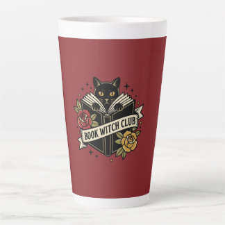 Caneca De Café Latte Clube do Gato Bruxa Livro Logotipo