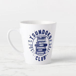 Caneca De Café Latte Clube Tsundoku Amantes de Livros Bibliófilo Bookto