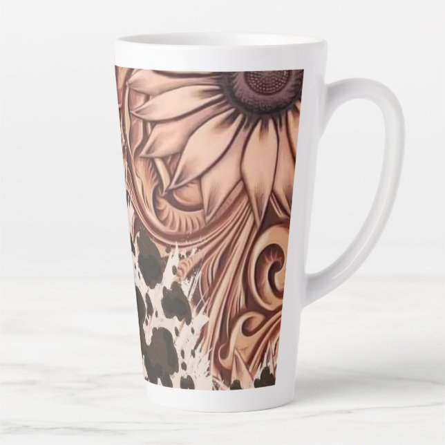 Caneca De Café Latte Cobre Bloom (Direita)
