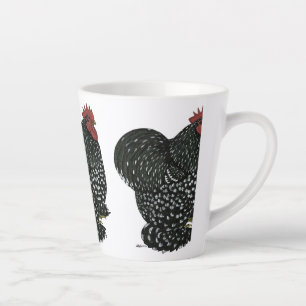 Caneca De Café Latte Cochin: Galo Mottled