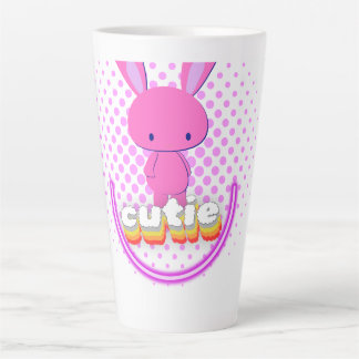 Caneca De Café Latte Coelho Fofo