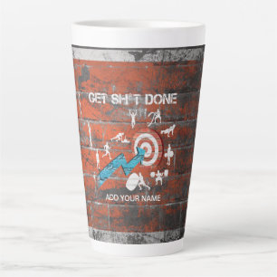 Caneca De Café Latte Cof do Gigante de Workout da Fitnes Motivacional