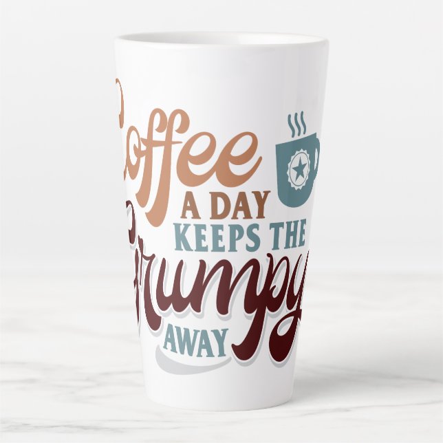 Caneca De Café Latte Coffee a Day for Coffee Lover Gift  (Frente)