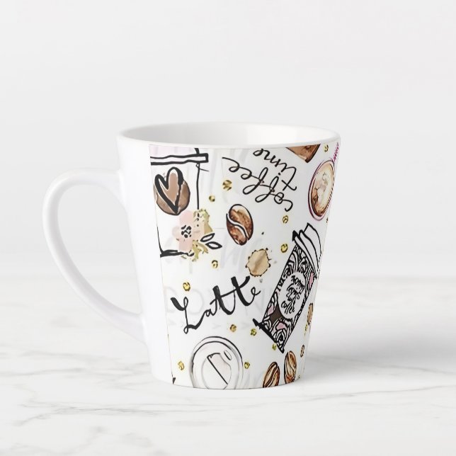 Caneca De Café Latte  coffee first (Esquerda)