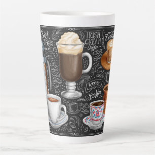 Caneca De Café Latte Colagem de café Latte Mug