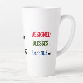 Caneca De Café Latte Coleção " 1 GOD 1 KING GOD ME PROJETOU"