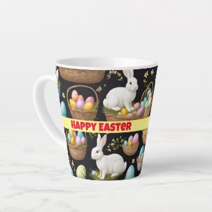 Caneca De Café Latte Coleção de Felzs pascoa Popular